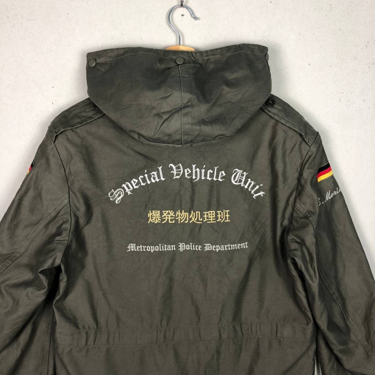 Vintage OG Vintage 80s Bomb Squad Special Unit Military Heavy Jacket Size US L / EU 52-54 / 3 - 4 Thumbnail