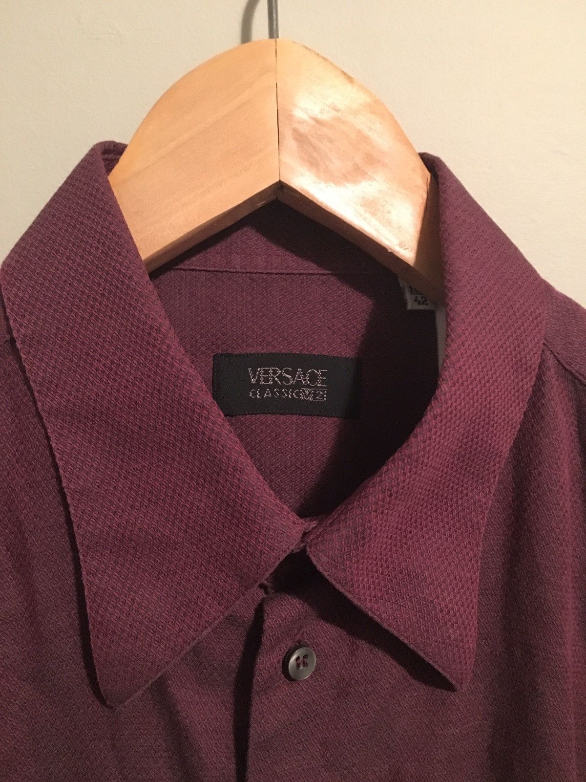 Versace × Vintage Versace V2 Long Sleeve Button Up Size US M / EU 48-50 / 2 - 1 Thumbnail