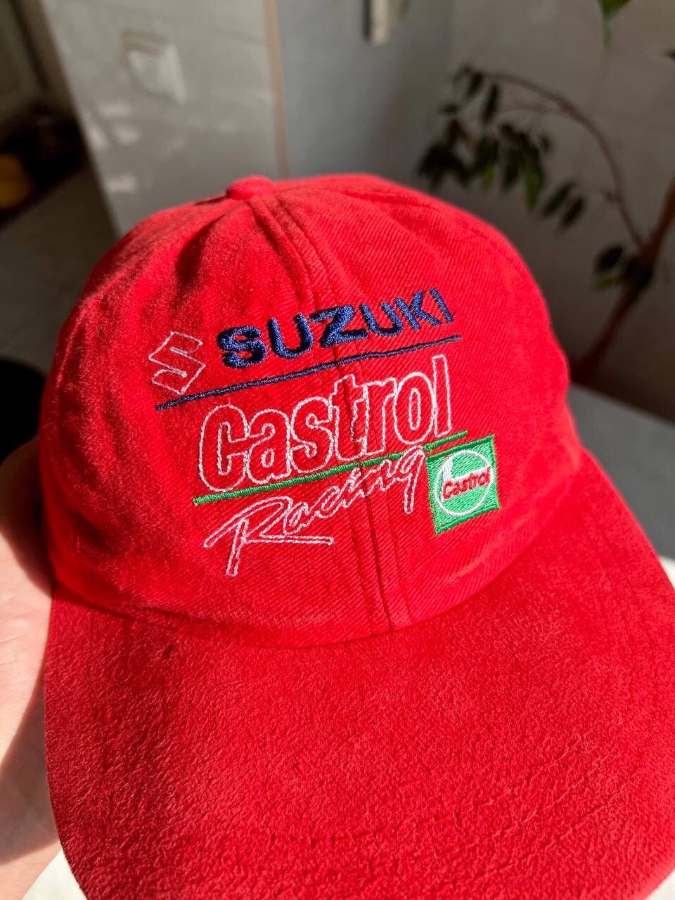 Lucky Brand Vintage 90s Suzuki Castrol Racing Team Cap Hat Size ONE SIZE - 4 Thumbnail
