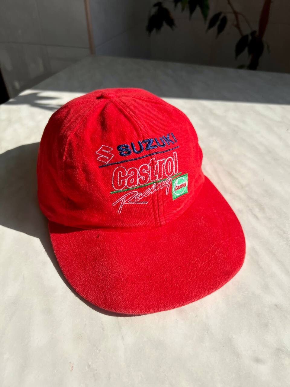 Lucky Brand Vintage 90s Suzuki Castrol Racing Team Cap Hat Size ONE SIZE - 2 Thumbnail