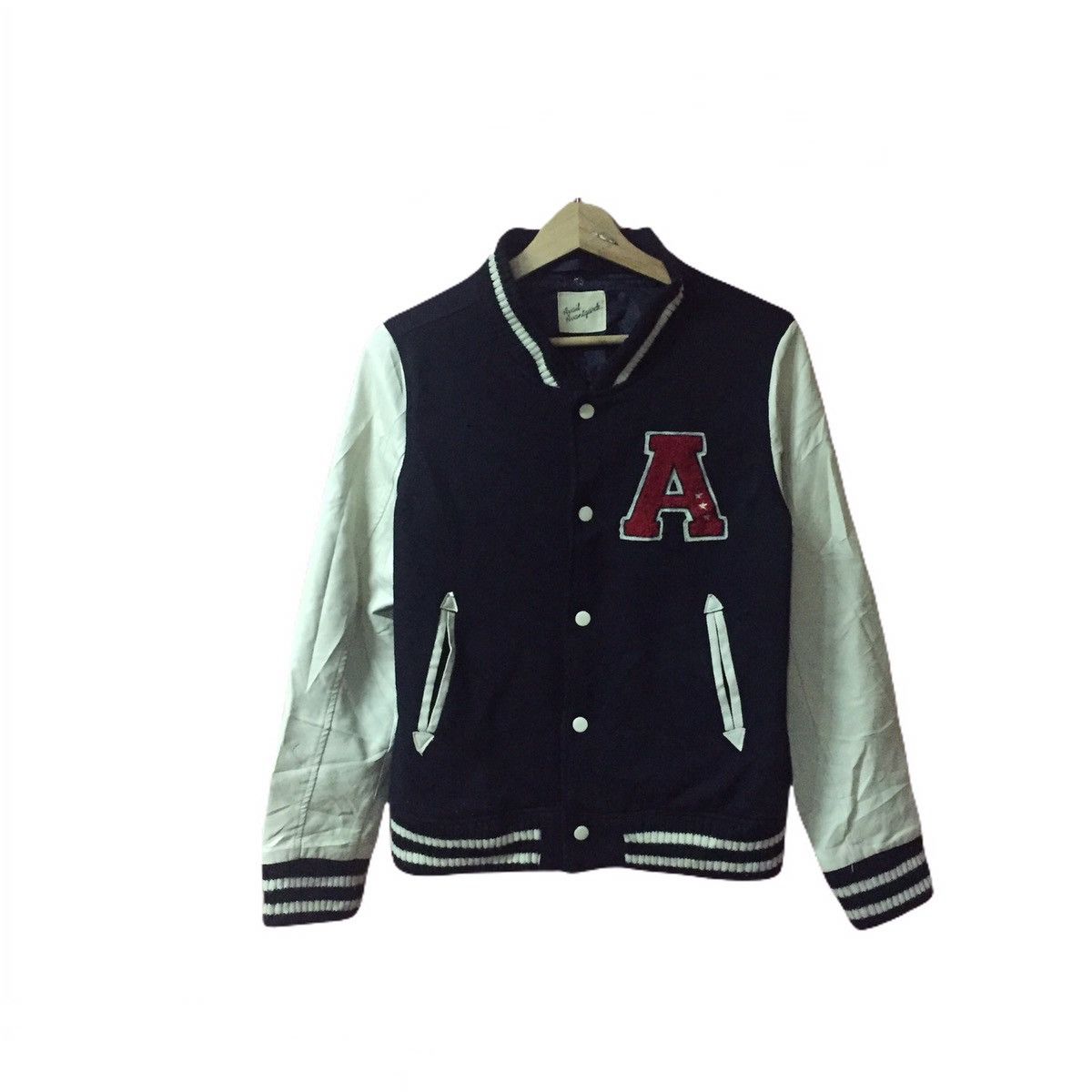 Japanese Brand Vintage 90’s Avail AvantGarde Varsity Jacket Size US S / EU 44-46 / 1 - 1 Thumbnail