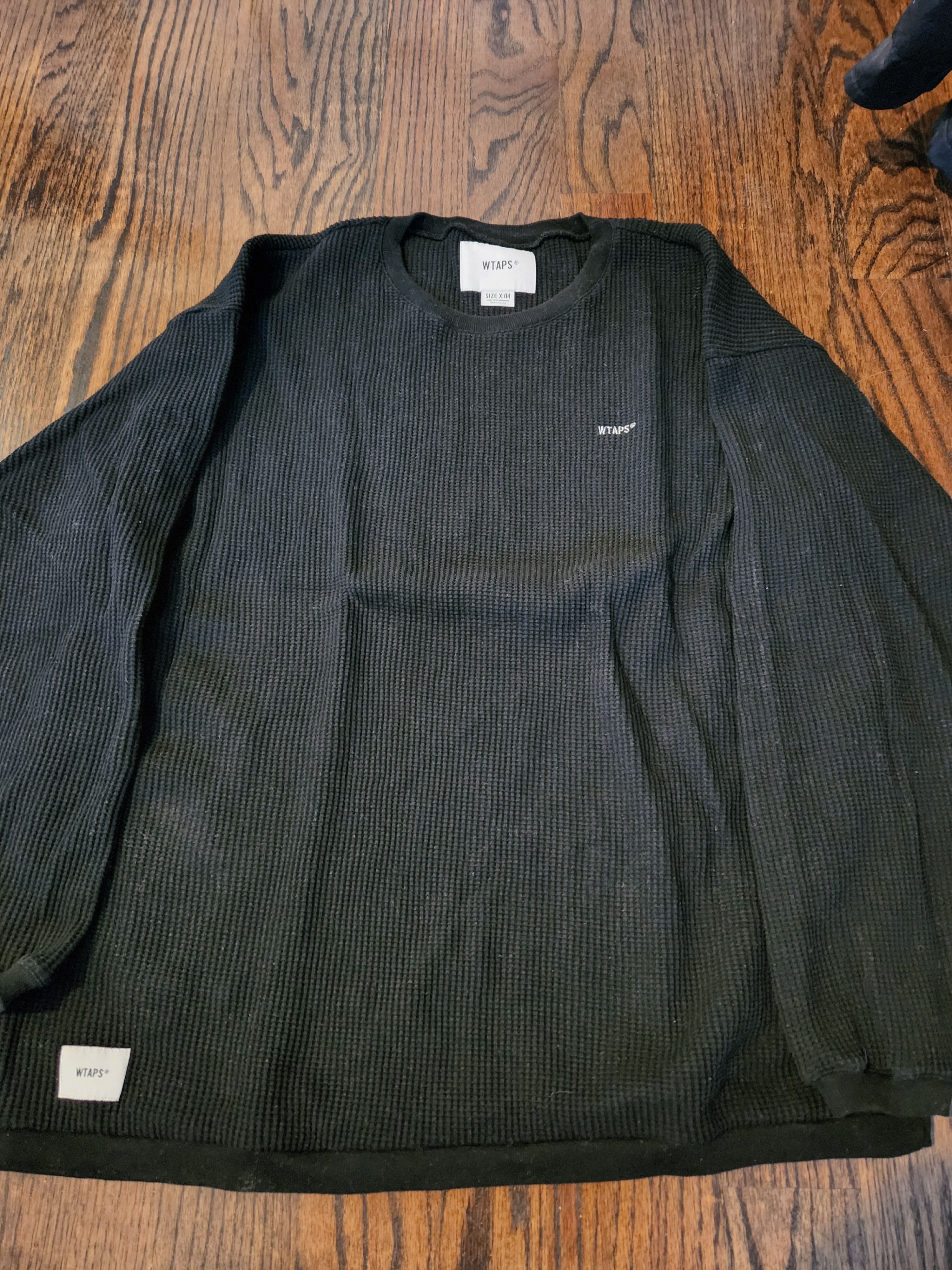 Wtaps Wtaps Waffle Knit Long Sleeve T-Shirt | Grailed