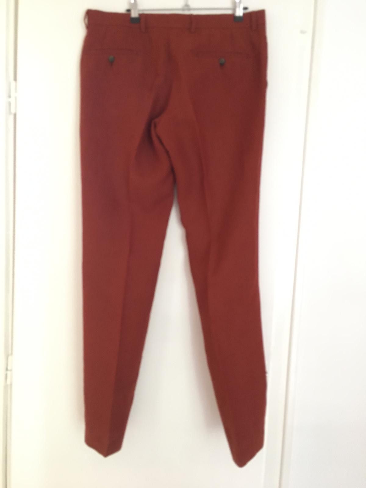 AMI [LAST DROP] 100% Organic Brick Linen trousers Size US 32 / EU 48 - 3 Thumbnail