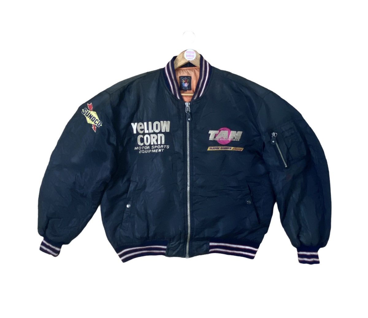 Vintage Yellow Corn BRP Sledge Hammer Racing Bomber jacket Size US L / EU 52-54 / 3 - 4 Thumbnail