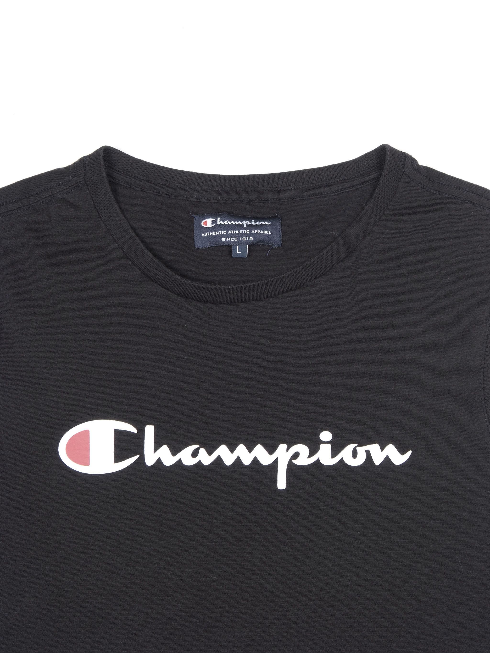 Champion Vintage Champion Big Logo Black Tank Top (L) Size US L / EU 52-54 / 3 - 3 Thumbnail