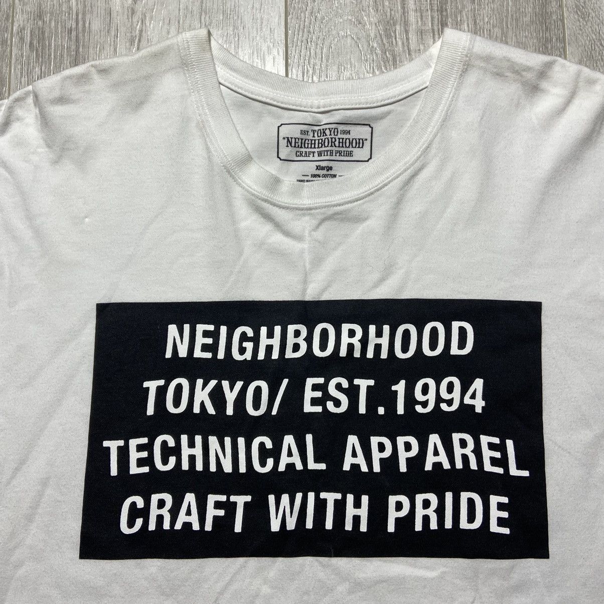 Japanese Brand × Neighborhood Neighborhood Box Logo T-Shirt Size US XL / EU 56 / 4 - 2 Thumbnail