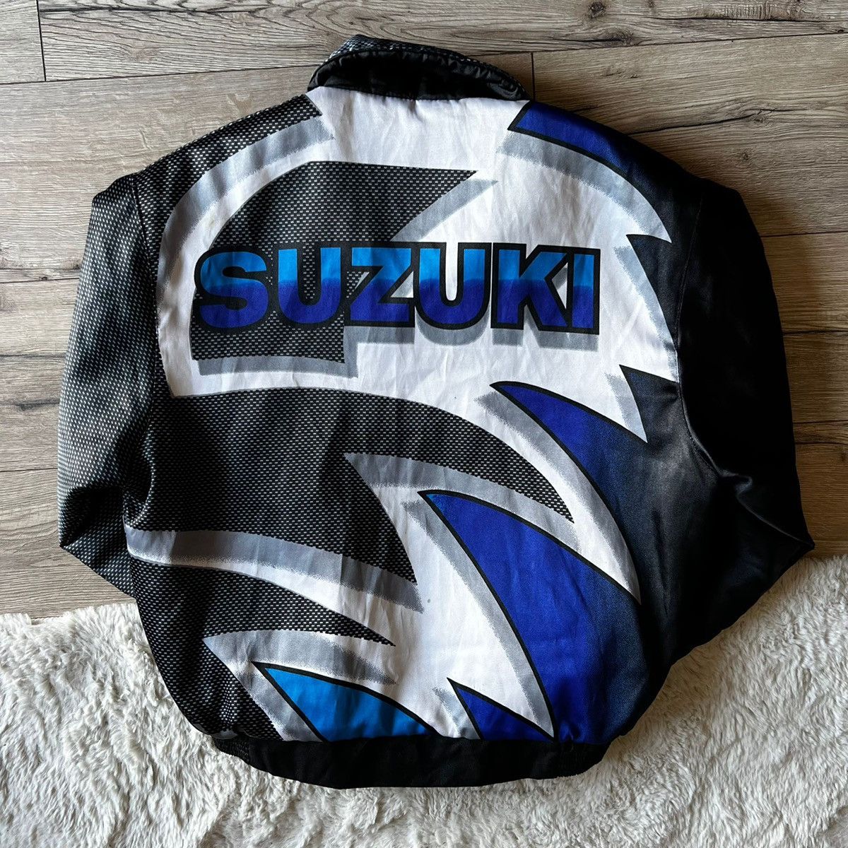 Vintage Black racing vintage jacket Suzuki Size US L / EU 52-54 / 3 - 2 Thumbnail
