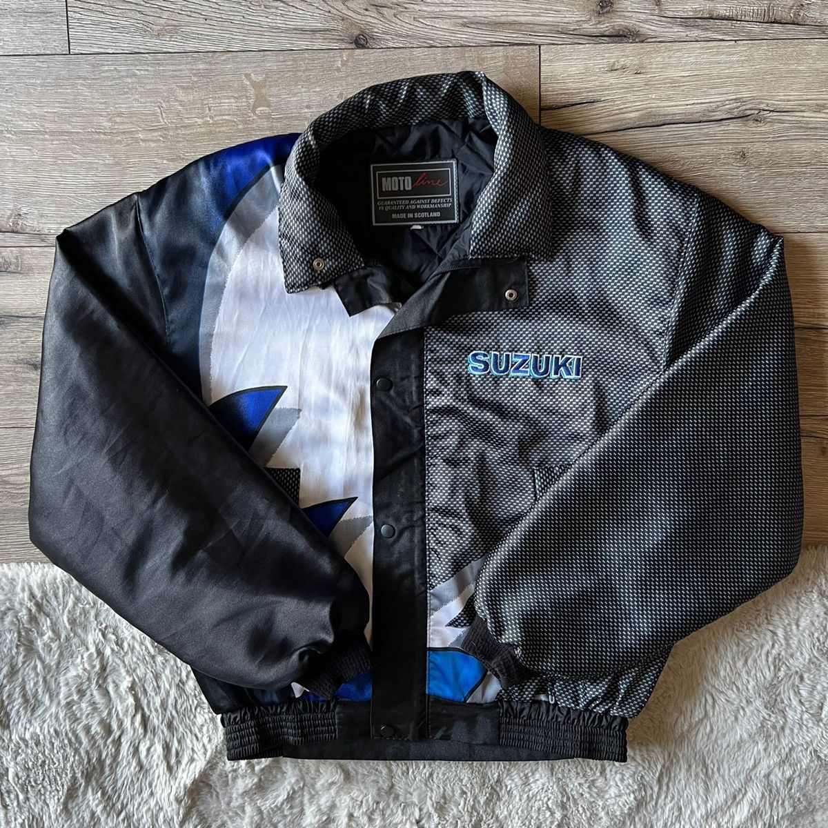 Vintage Black racing vintage jacket Suzuki Size US L / EU 52-54 / 3 - 1 Thumbnail