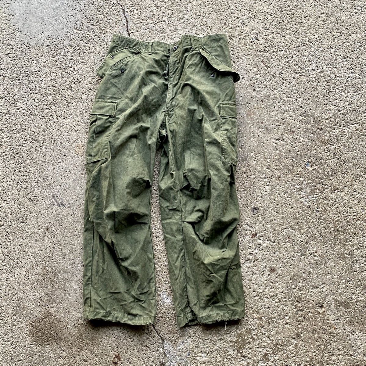 Vintage Vintage olive 1974 Vietnam era cold weather cargo pants Grailed