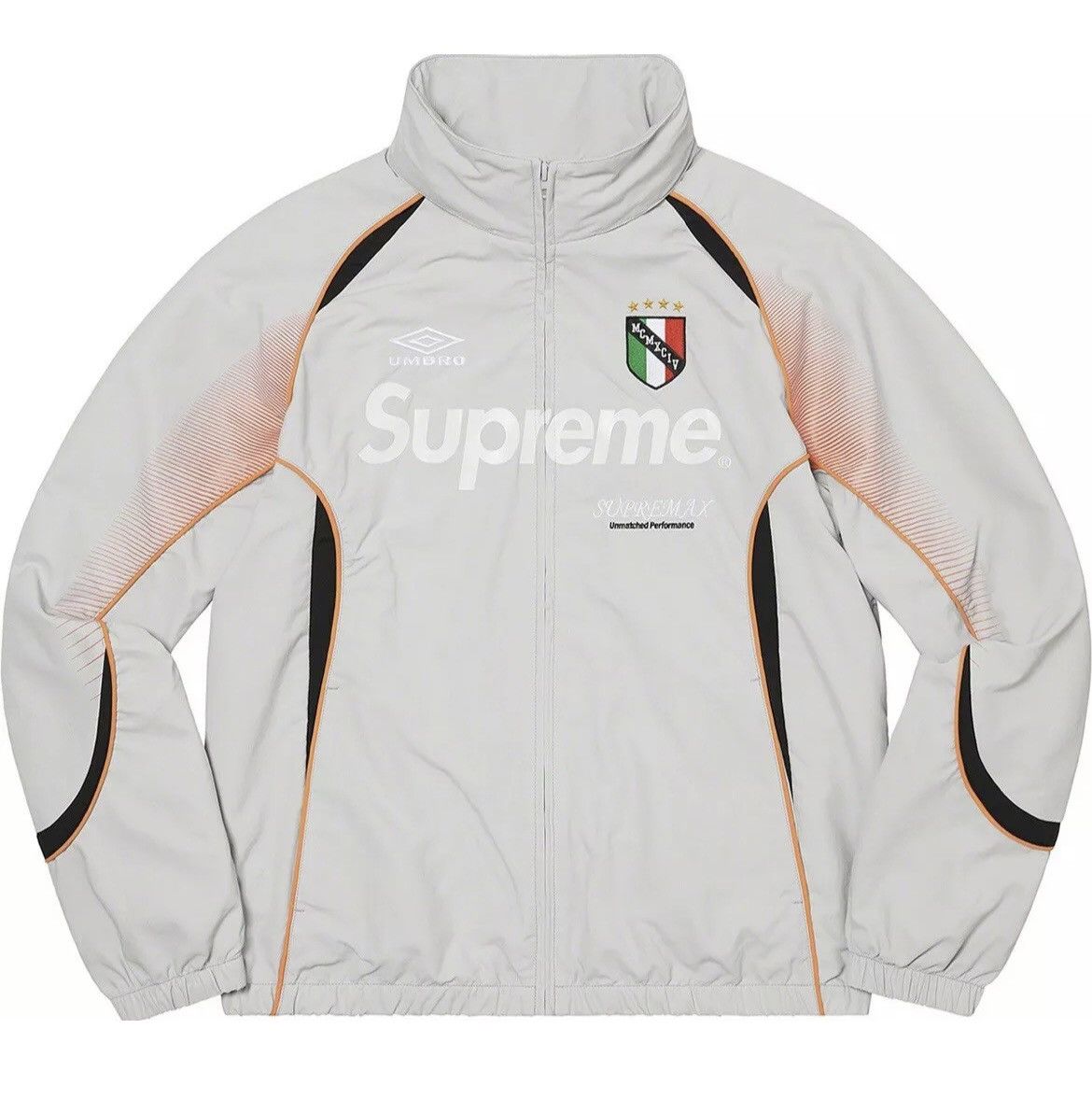 Supreme Umbro Track Jacket Grey S - ナイロンジャケット