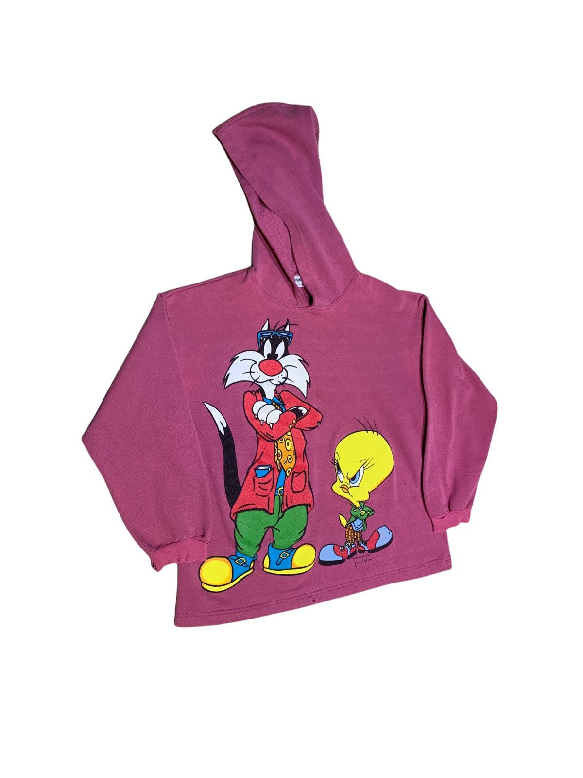 Disney Vintage 90s Looney Tunes Jerry Leigh Hoodie Sweatshirt Size US M / EU 48-50 / 2 - 2 Thumbnail