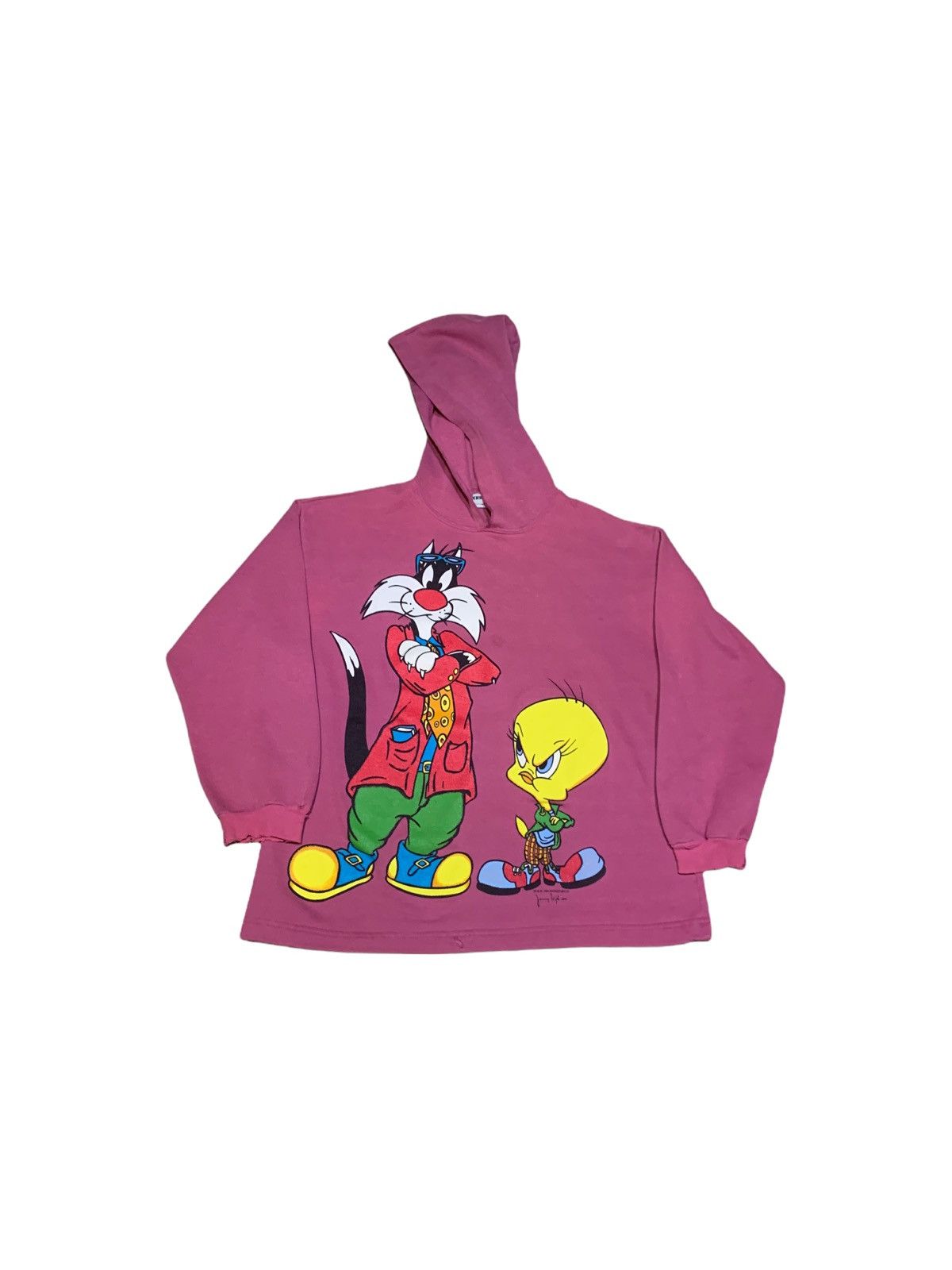 Disney Vintage 90s Looney Tunes Jerry Leigh Hoodie Sweatshirt Size US M / EU 48-50 / 2 - 1 Thumbnail