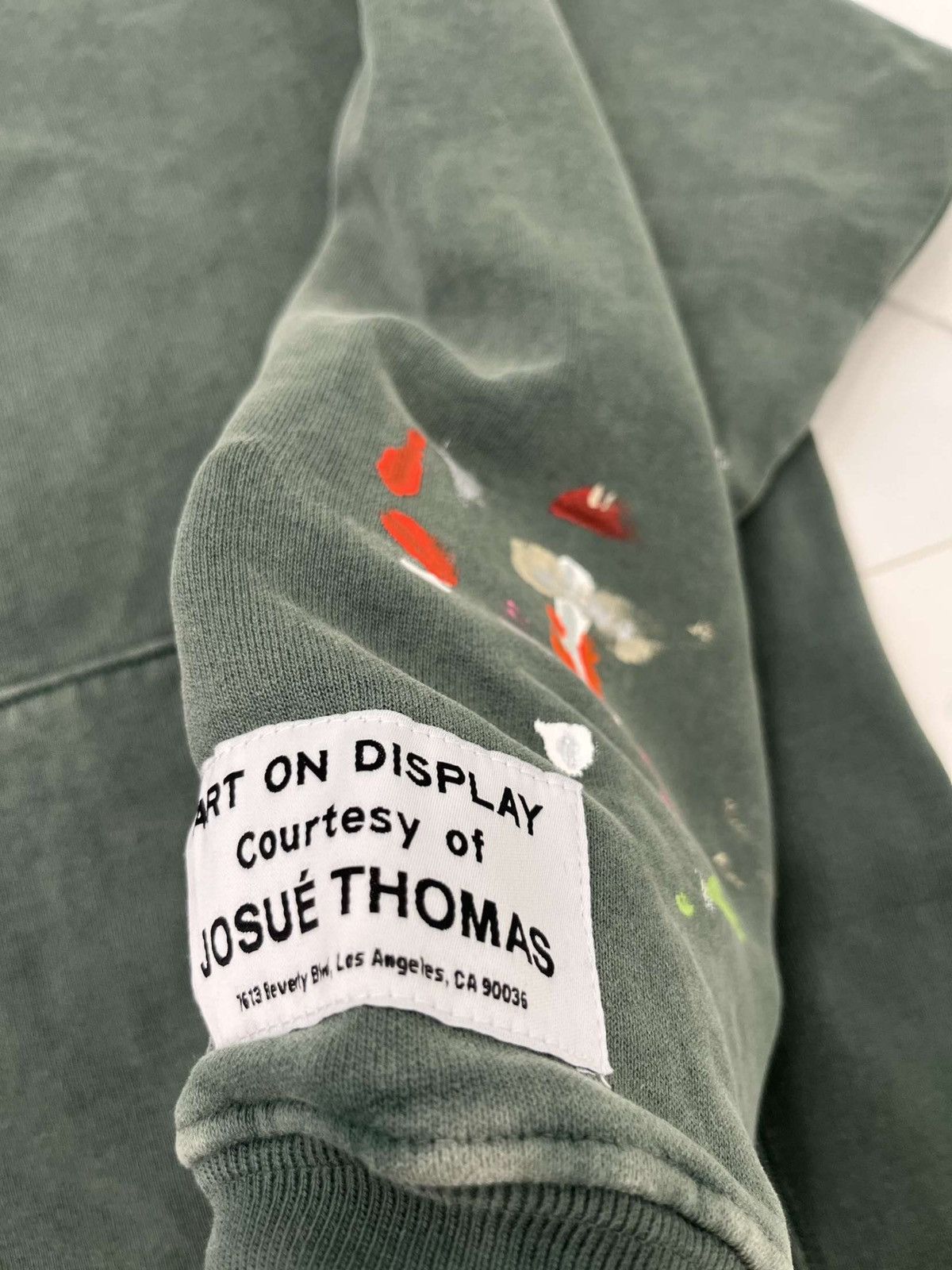 Gallery dept Paint splatter hoodie Green
