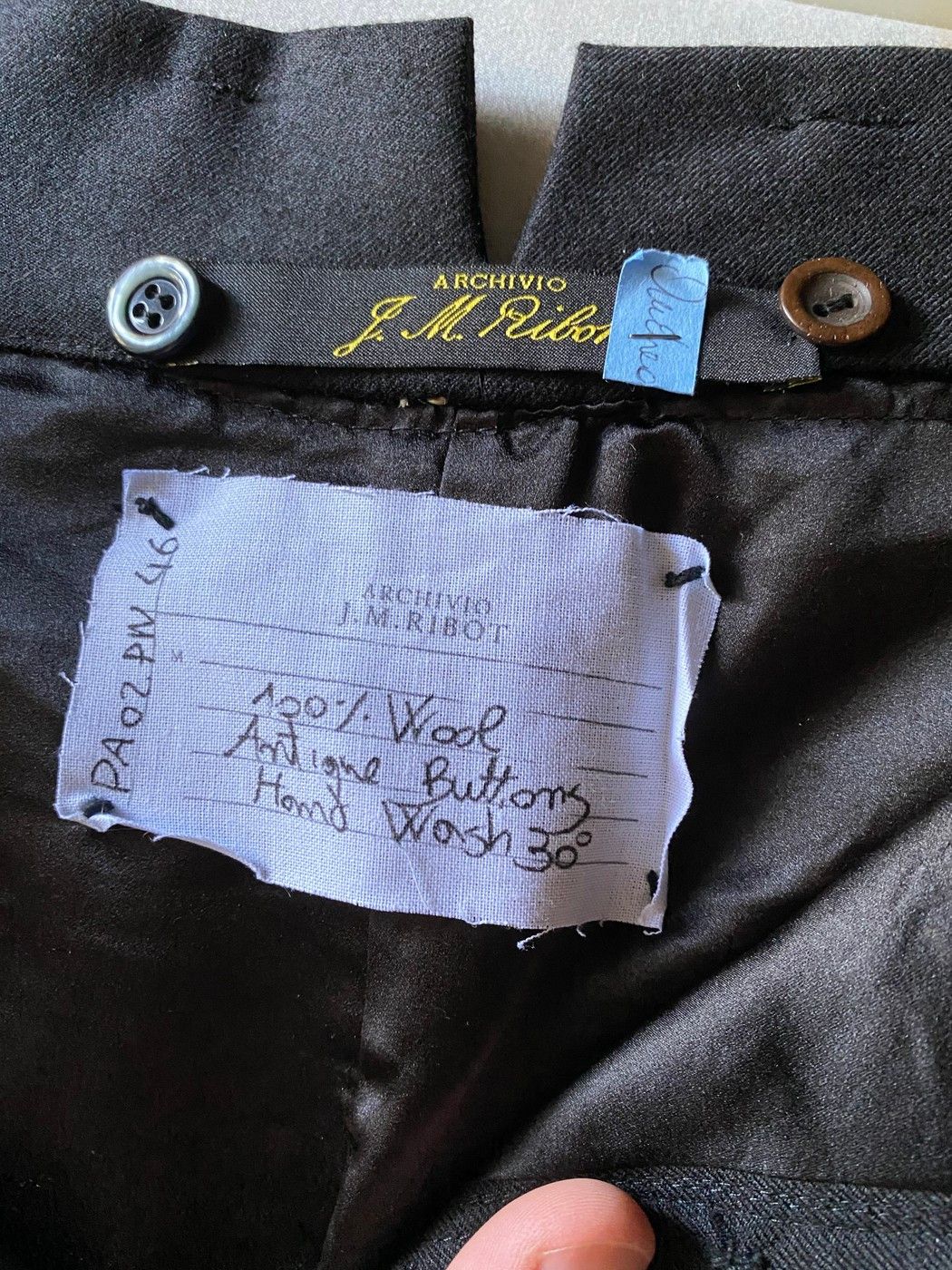 Archivio J.M. Ribot FW19 Fully Lined Wool Trousers Size US 30 / EU 46 - 7 Thumbnail