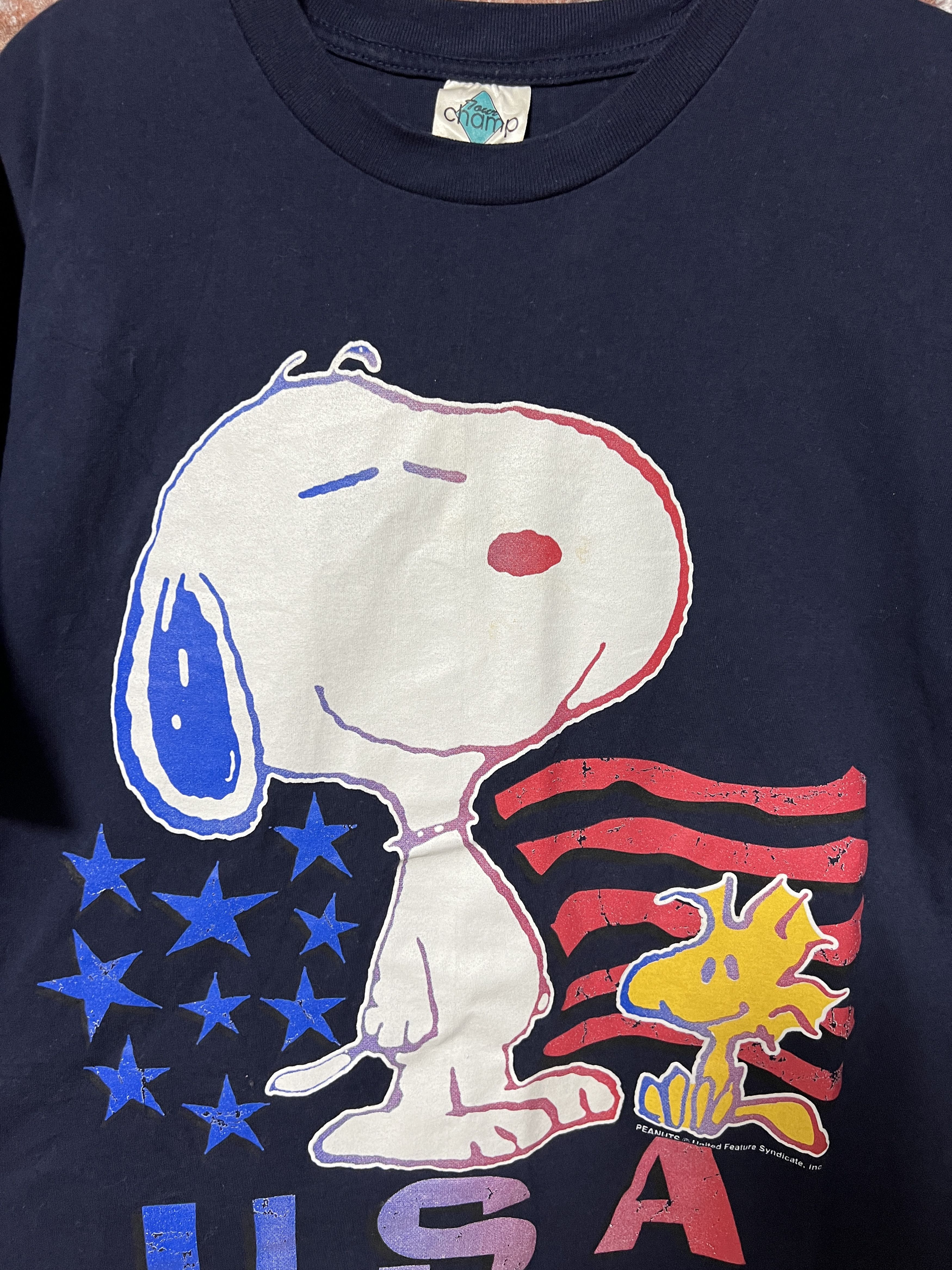 Cartoon Network Vintage 90s Peanuts Snoopy USA Cartoon T-shirt Size US XL / EU 56 / 4 - 5 Thumbnail