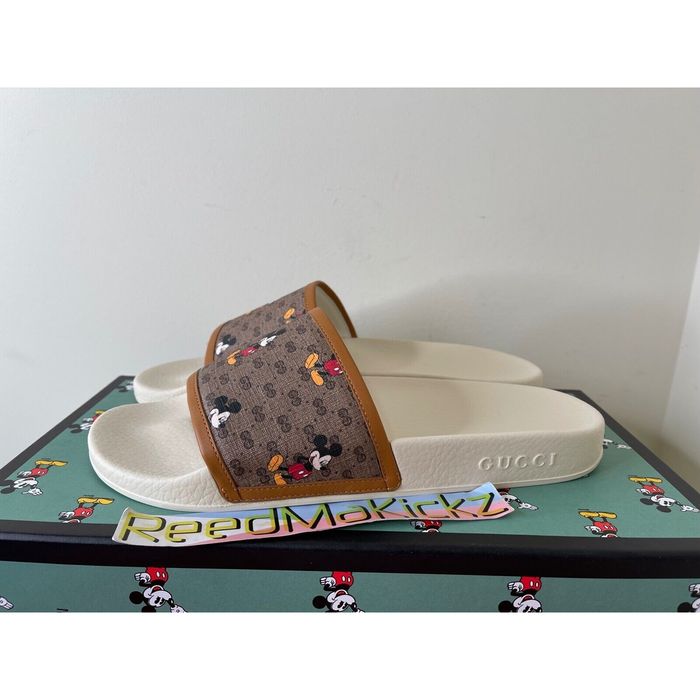 Gucci Gucci x Disney Mickey Mouse Slides Sandals Mens UK Size 10/U