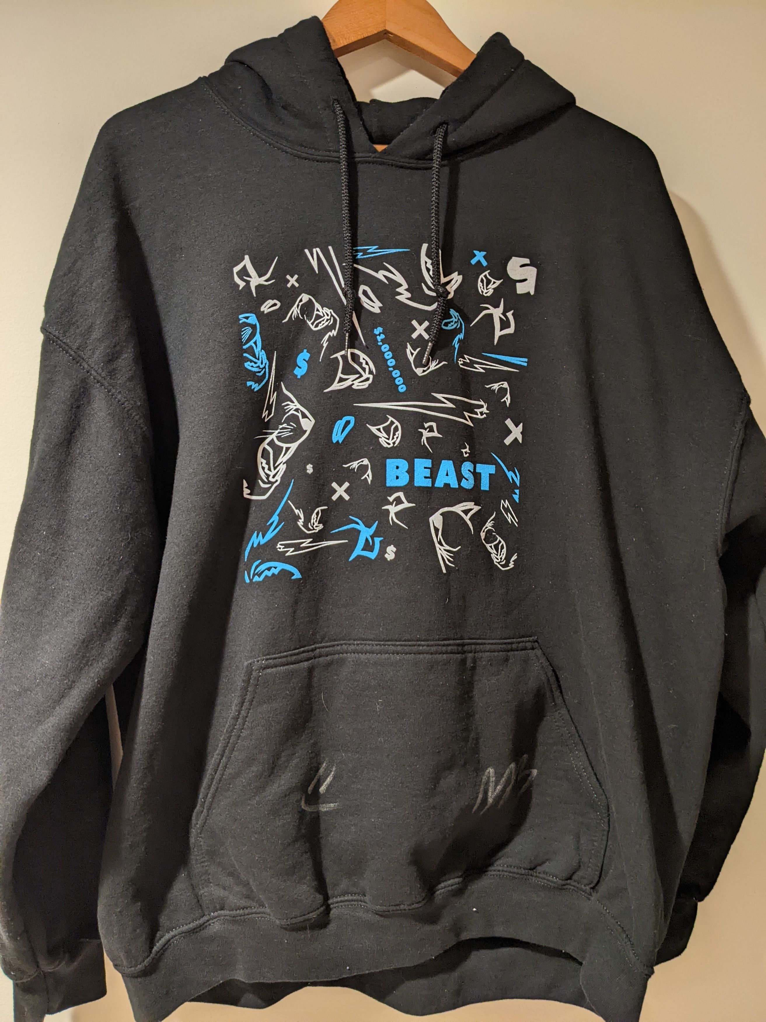 Gildan × Streetwear × Vintage Mr. Beast Signed $1 Million Dollar ...