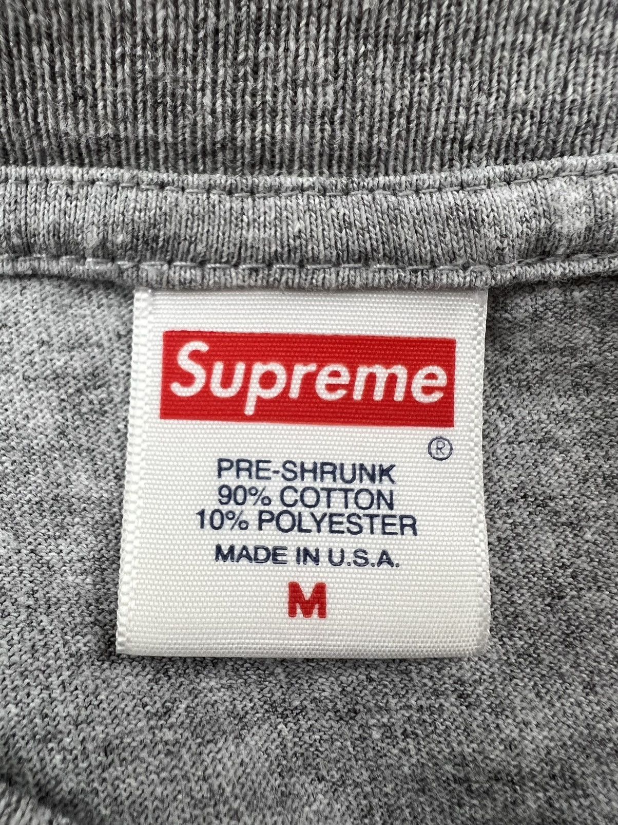 Supreme Supreme Cat in the Hat Tee Heather Grey Medium FW18 ❄️ Size US M / EU 48-50 / 2 - 3 Thumbnail