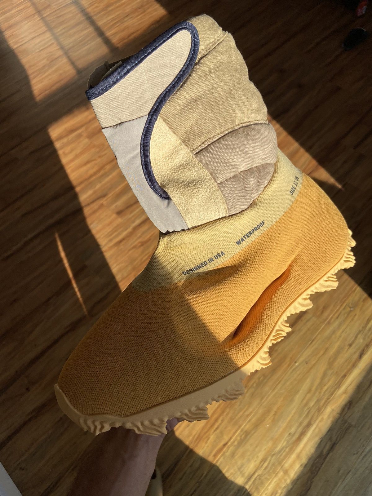 Adidas Yeezy Knit RNR boot sulfur | Grailed