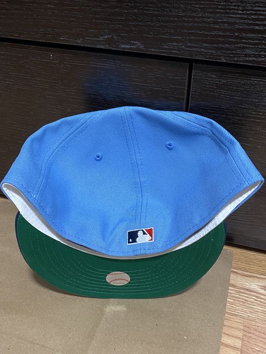 New Era Cap USA Harlem Atlanta Braves Blue palette with script Grailed