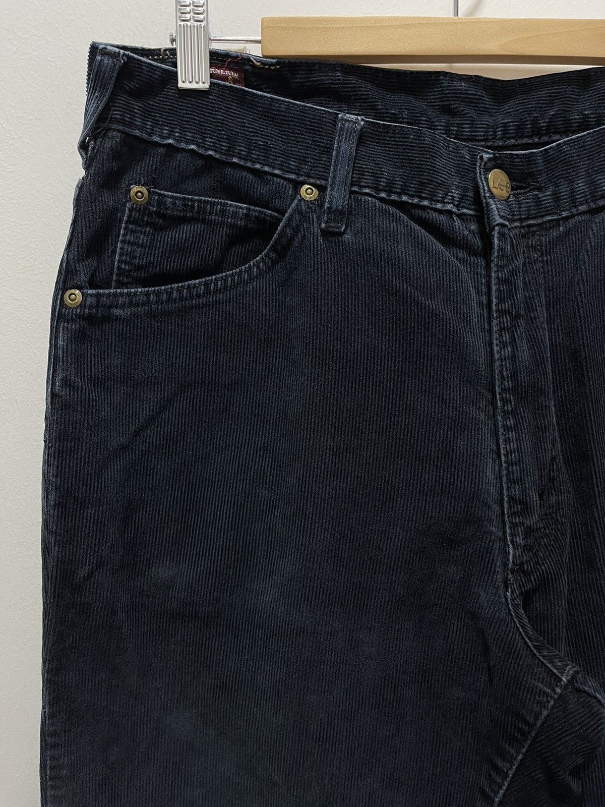 Lee × Vintage VINTAGE LEE CORDUROY DISTRESSED JEANS MADE IN JAPAN 34x34 Size US 32 / EU 48 - 3 Thumbnail