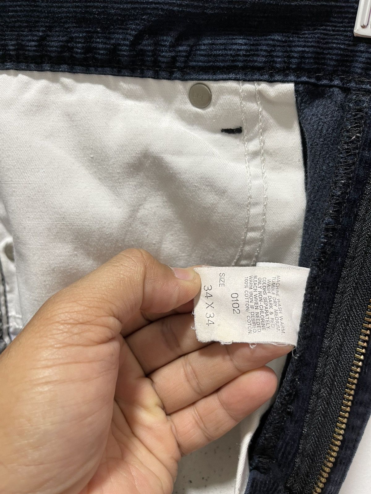 Lee × Vintage VINTAGE LEE CORDUROY DISTRESSED JEANS MADE IN JAPAN 34x34 Size US 32 / EU 48 - 13 Thumbnail