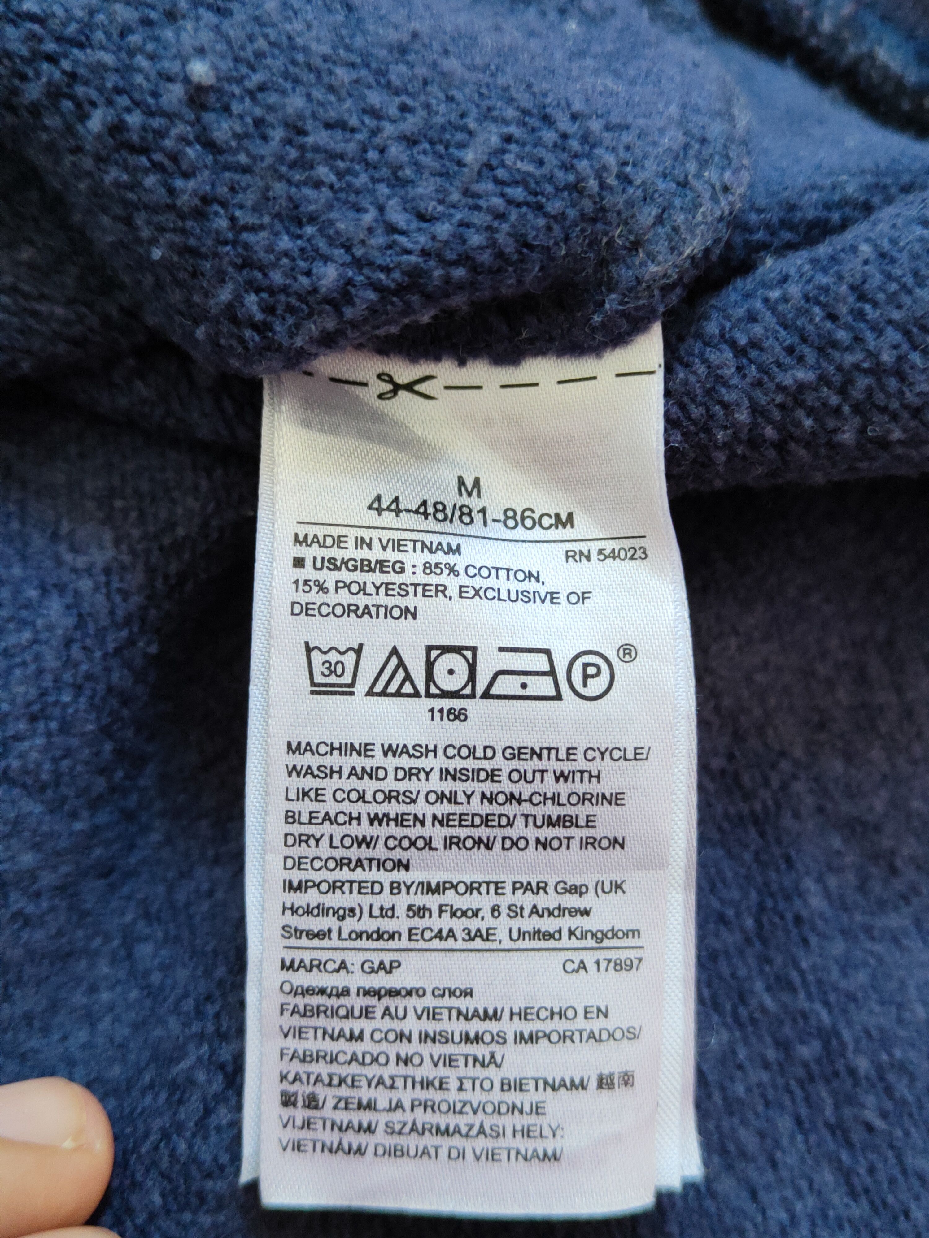 Gap Gap Dark Blue Sweatshirt kenye west vintage #S343 Size US M / EU 48-50 / 2 - 8 Thumbnail