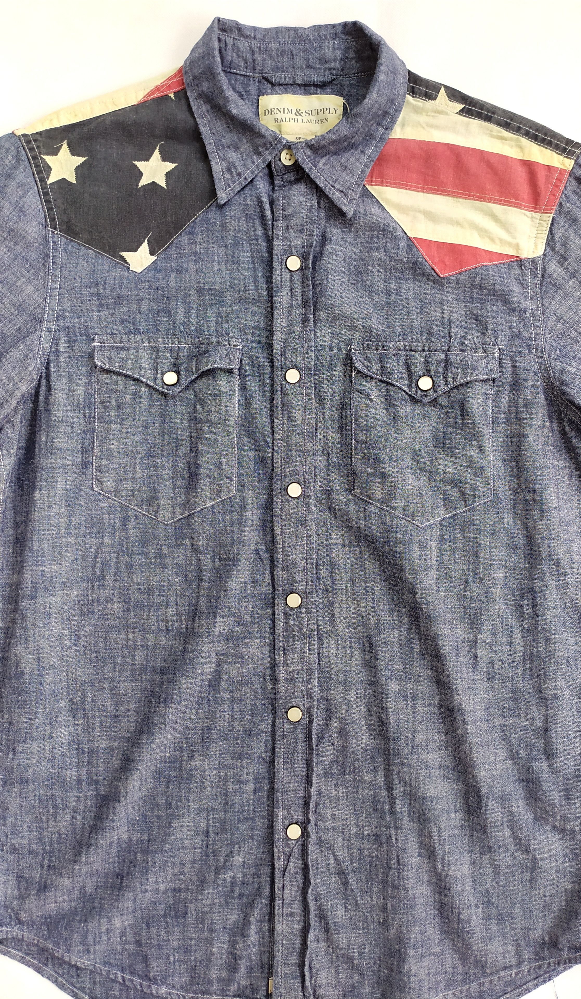 Denim & Supply Ralph Lauren Vtg Denim and Supply Ralph Lauren american flag shirt Size US S / EU 44-46 / 1 - 5 Thumbnail