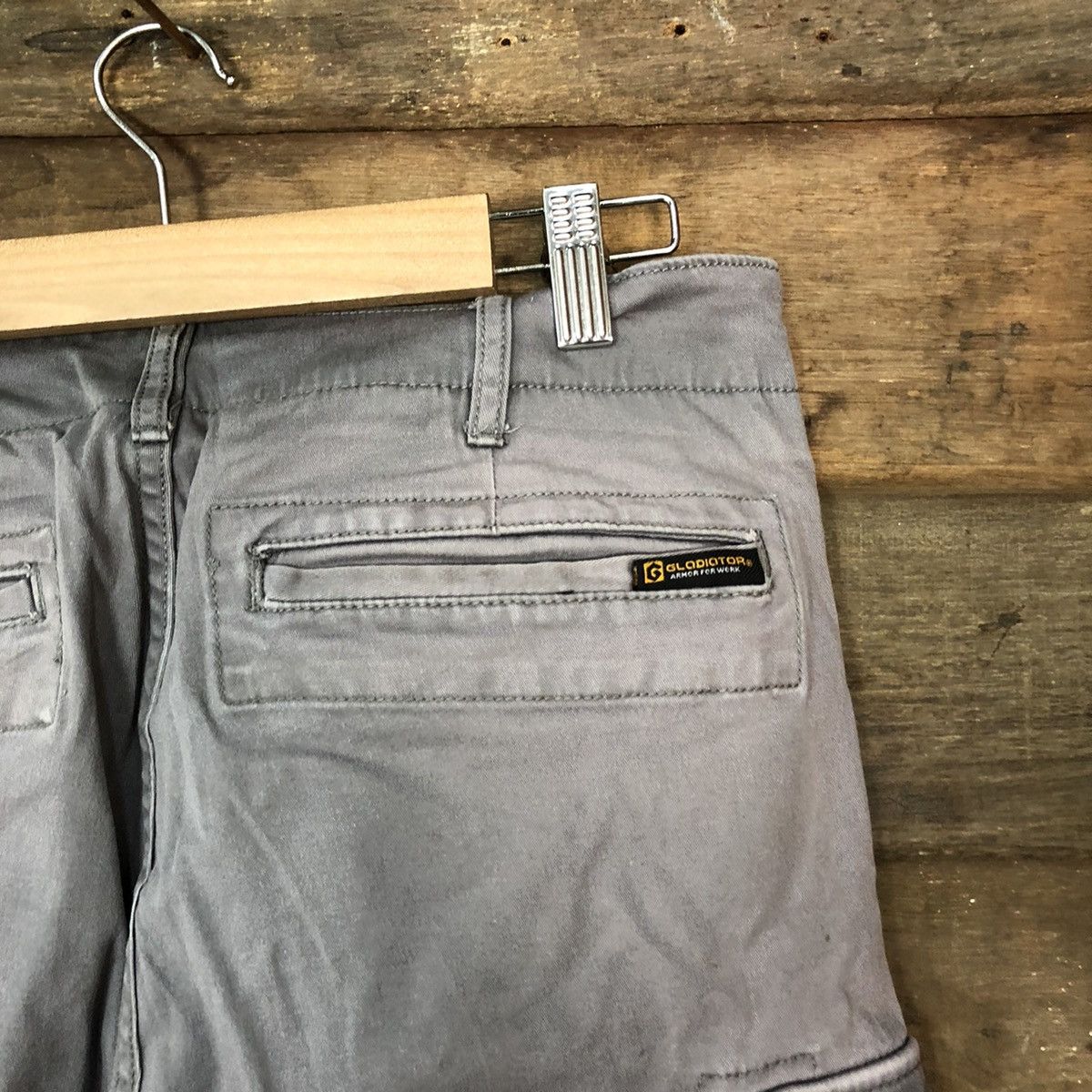 Japanese Brand × StraightFaded Gladiator Blue Faded multi pocket tactical Cargo Pants #4455 Size US 29 - 15 Thumbnail