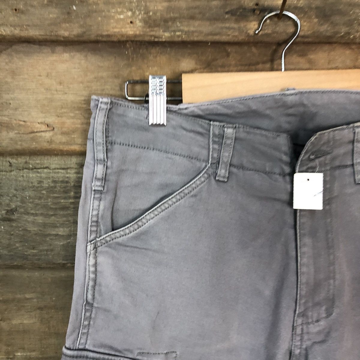 Japanese Brand × StraightFaded Gladiator Blue Faded multi pocket tactical Cargo Pants #4455 Size US 29 - 4 Thumbnail