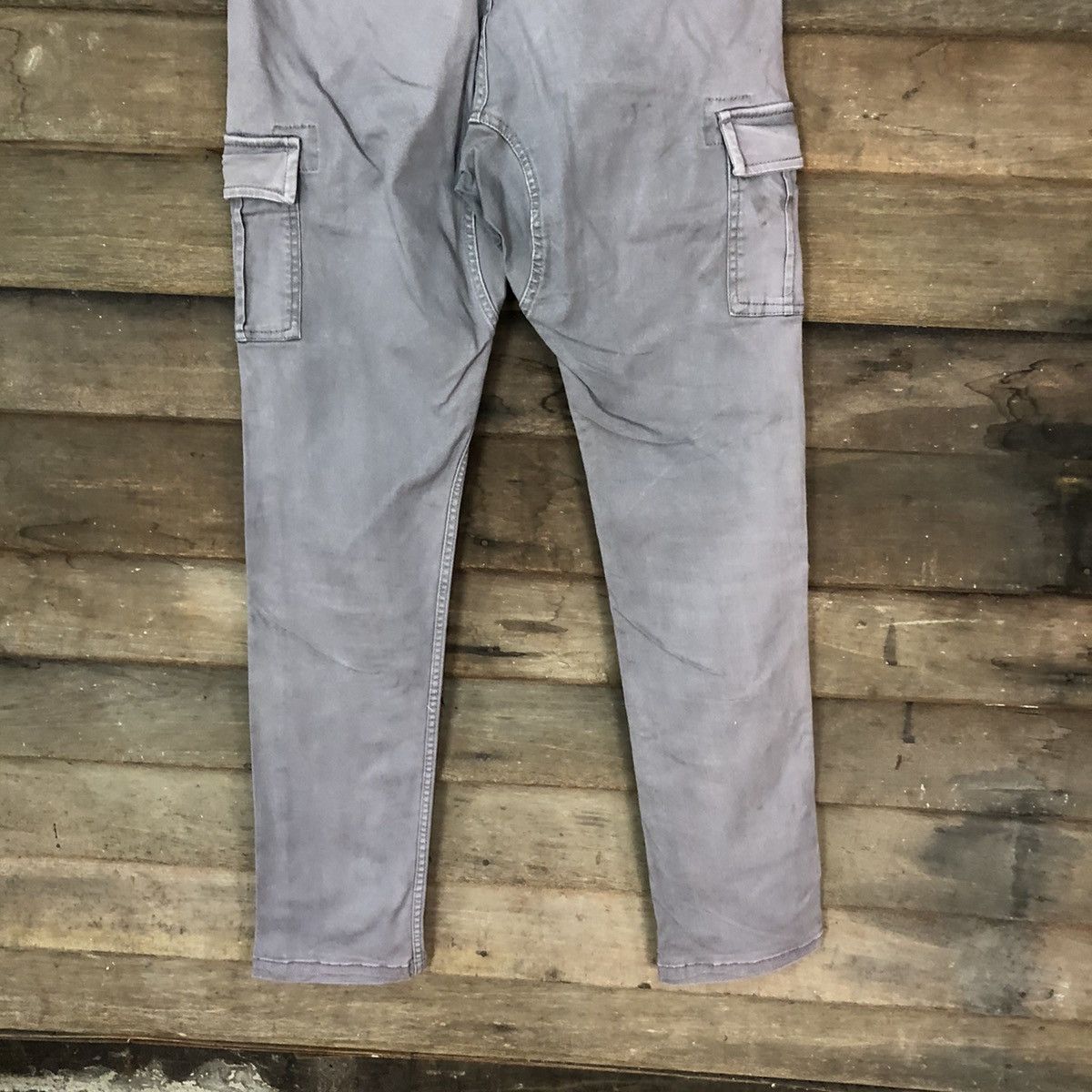Japanese Brand × StraightFaded Gladiator Blue Faded multi pocket tactical Cargo Pants #4455 Size US 29 - 13 Thumbnail