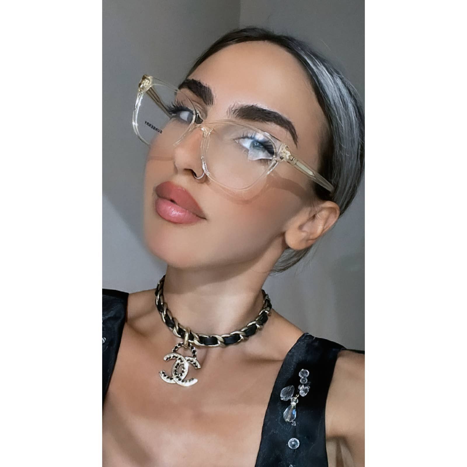Burberry NEW Burberry BE2345 Clear Cat Eye Eyeglasses Frames