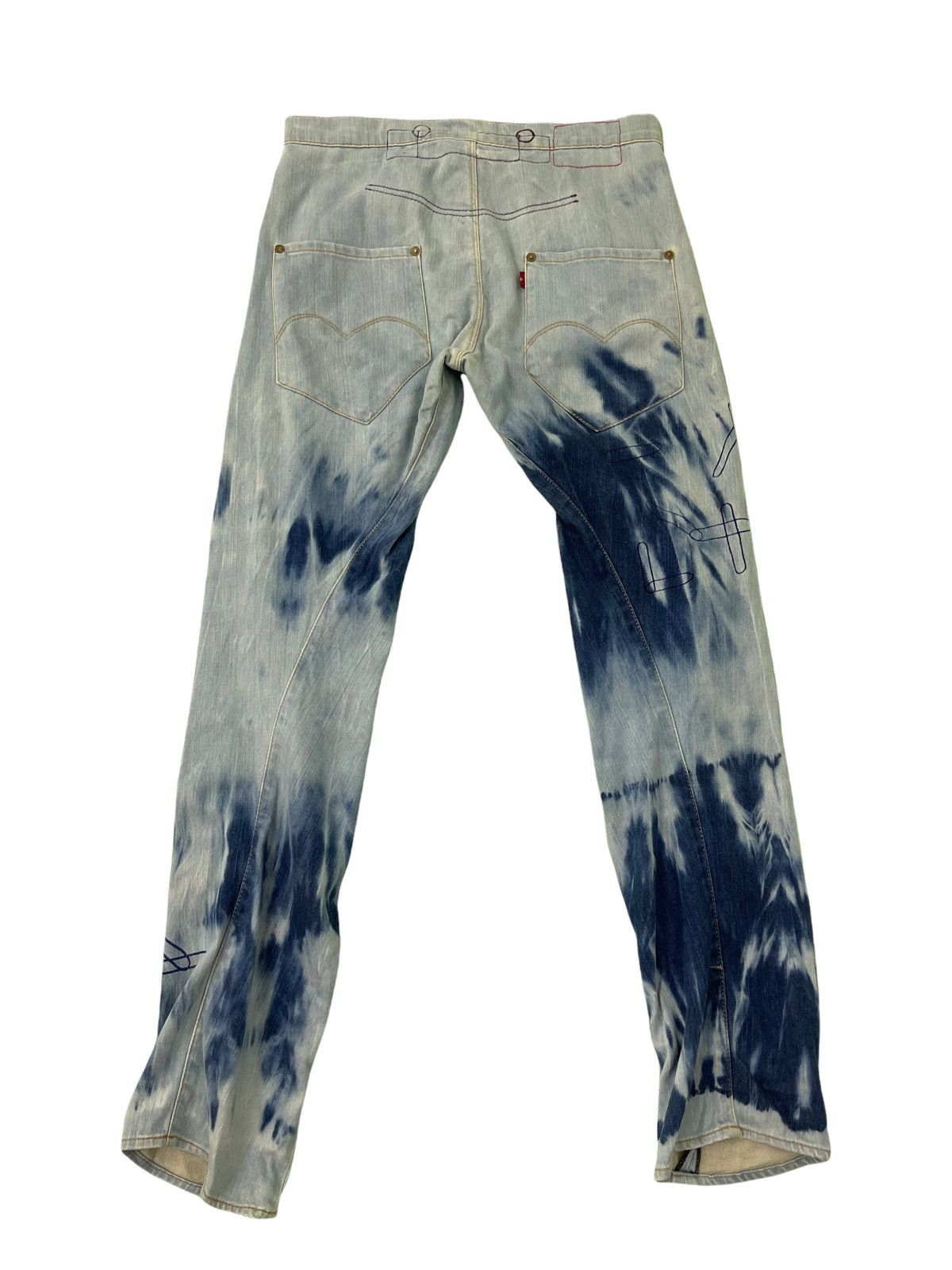 Levi's Vintage Clothing Levi’s Engineered Jeans Acid Washed Printed Regular 1🟦0 Size US 31 - 1 Thumbnail