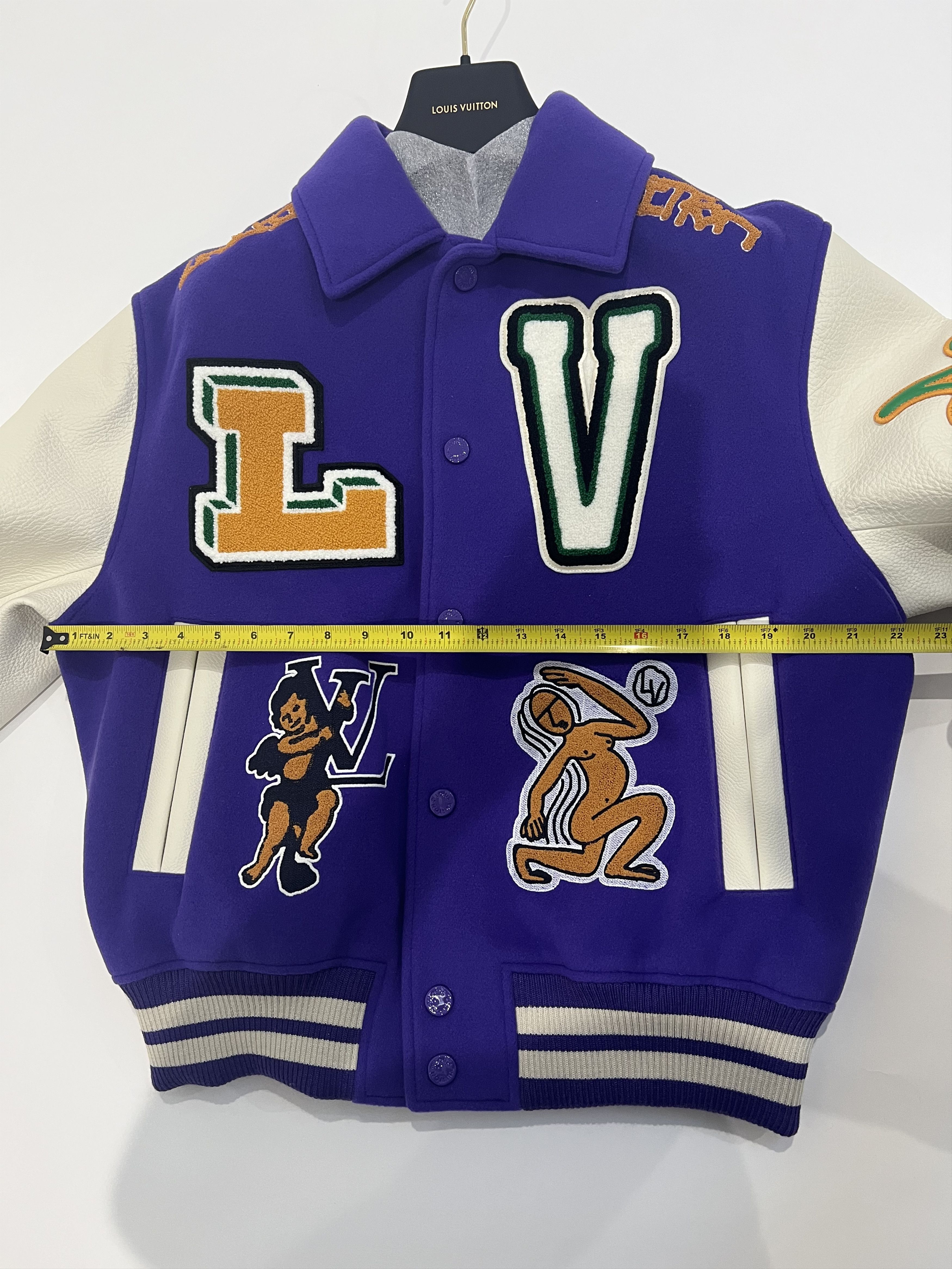 SALE!!【Louis Vuitton】ジャケット LOUIS VUITTON Logo Varsity Blouson jacket #44 RM231M U35