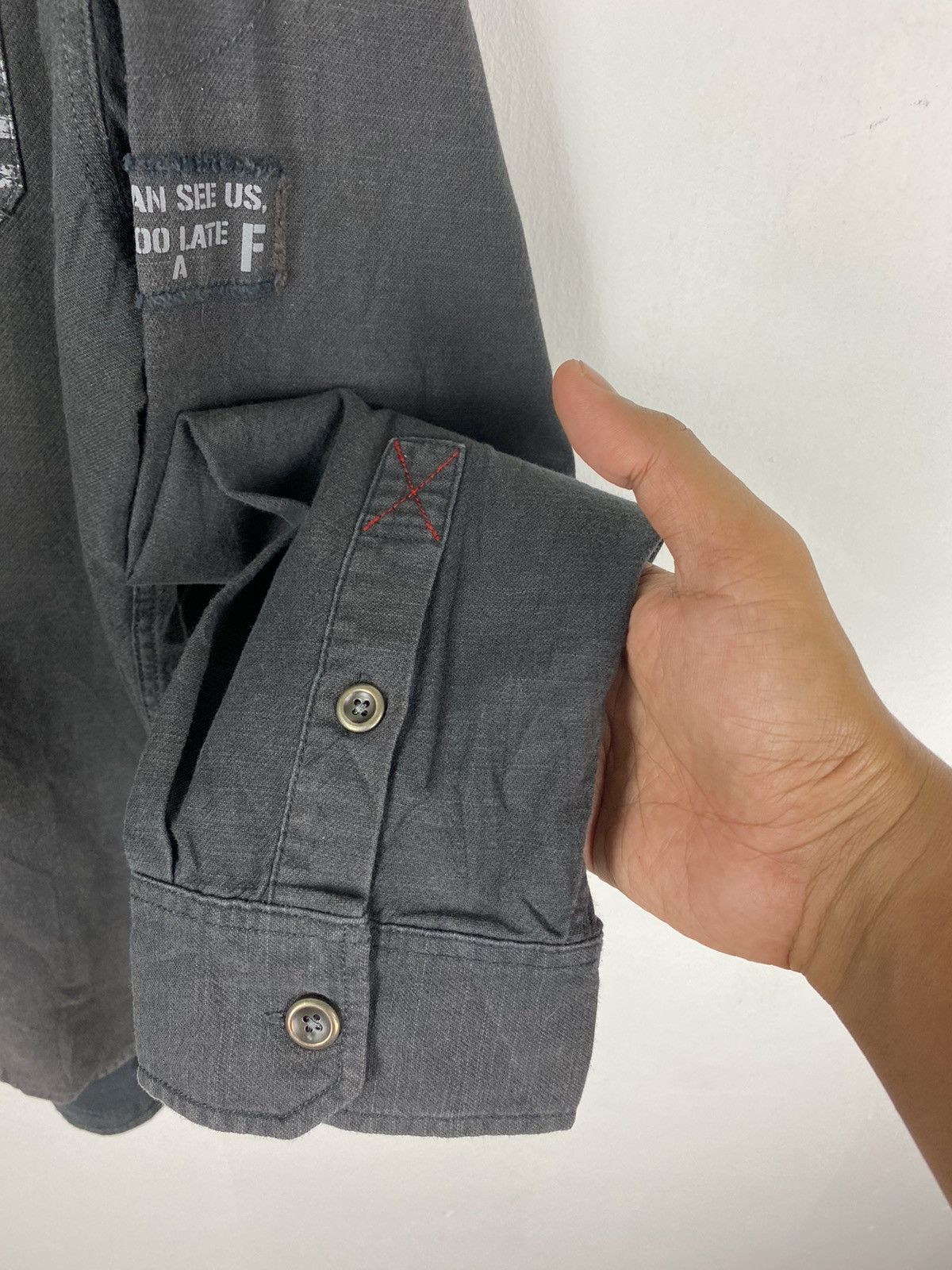 Japanese Brand × Vintage Japanese Brand Red Berets Double Pocket U.S.R Army Patch LS Size US XXL / EU 58 / 5 - 8 Thumbnail