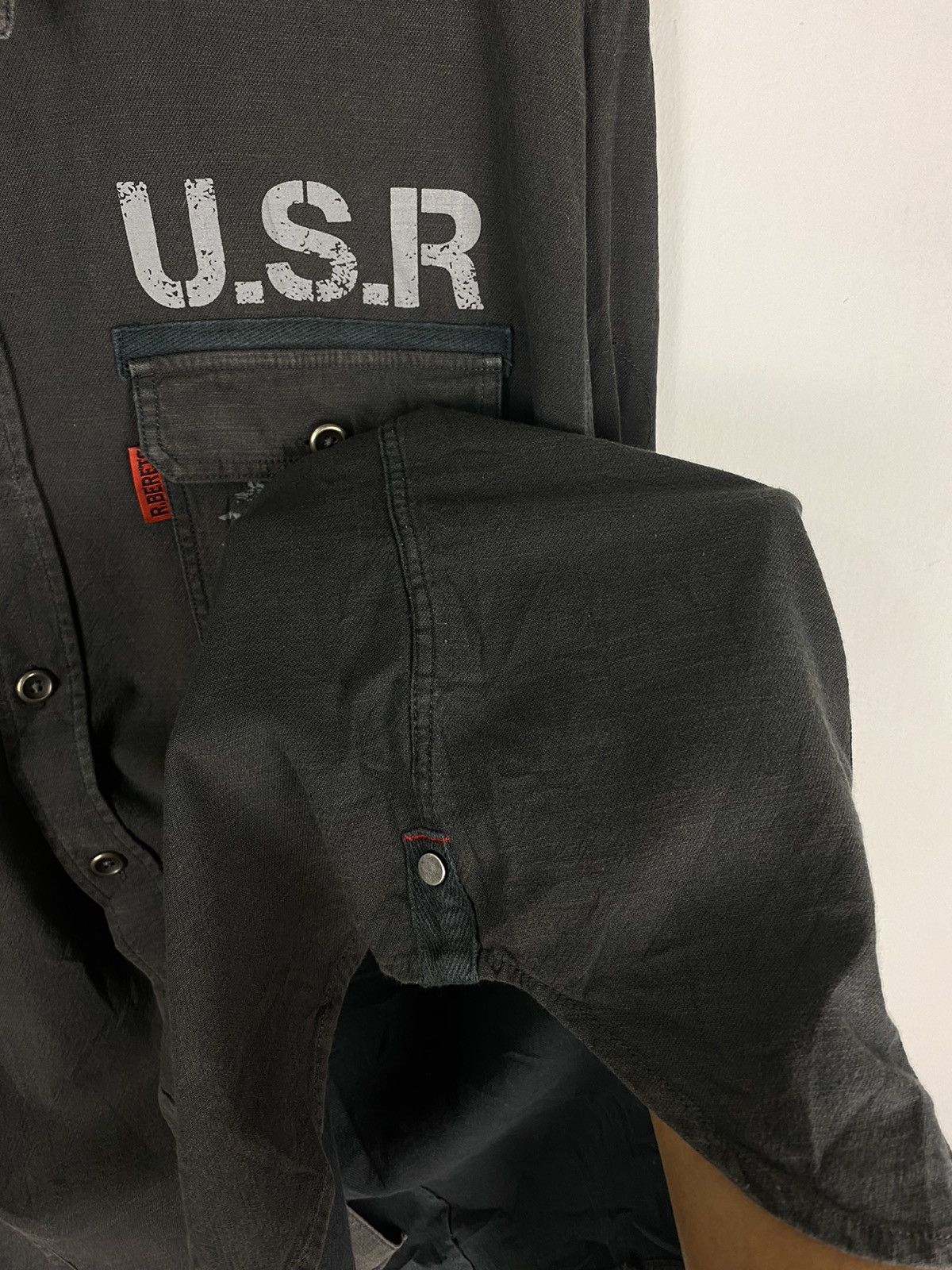 Japanese Brand × Vintage Japanese Brand Red Berets Double Pocket U.S.R Army Patch LS Size US XXL / EU 58 / 5 - 12 Thumbnail