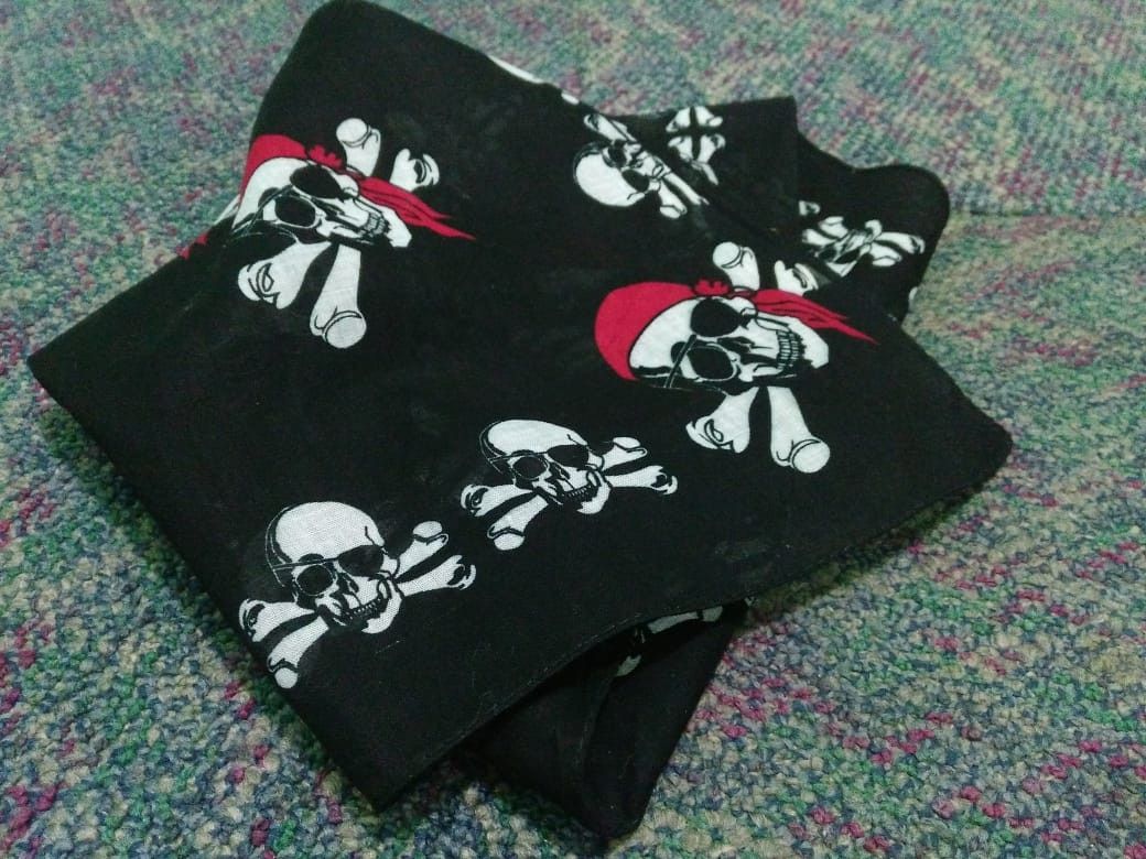 Other Unbranded Skull Bandana Handkerchief Size ONE SIZE - 3 Thumbnail