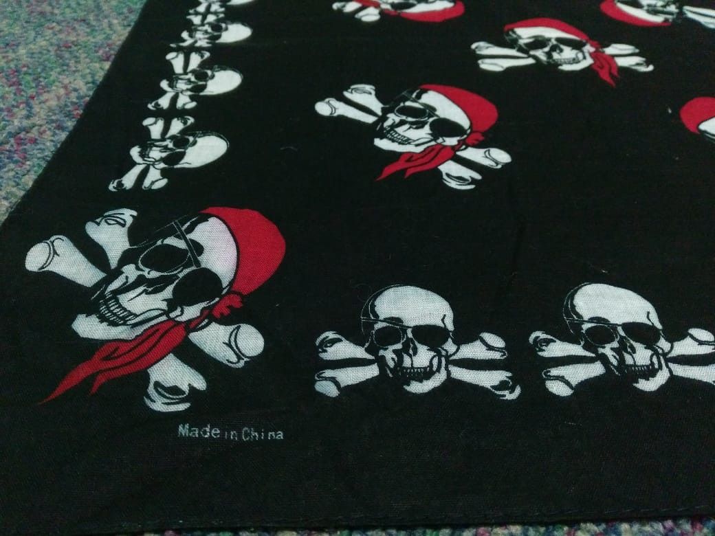 Other Unbranded Skull Bandana Handkerchief Size ONE SIZE - 2 Thumbnail