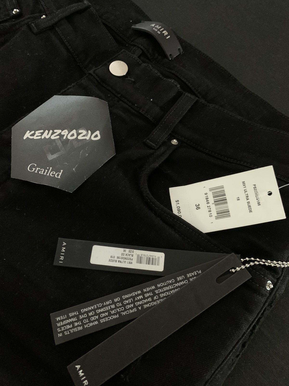 Amiri Amiri Ultra Suede MX1 Denim Jeans Size US 36 / EU 52 - 4 Thumbnail