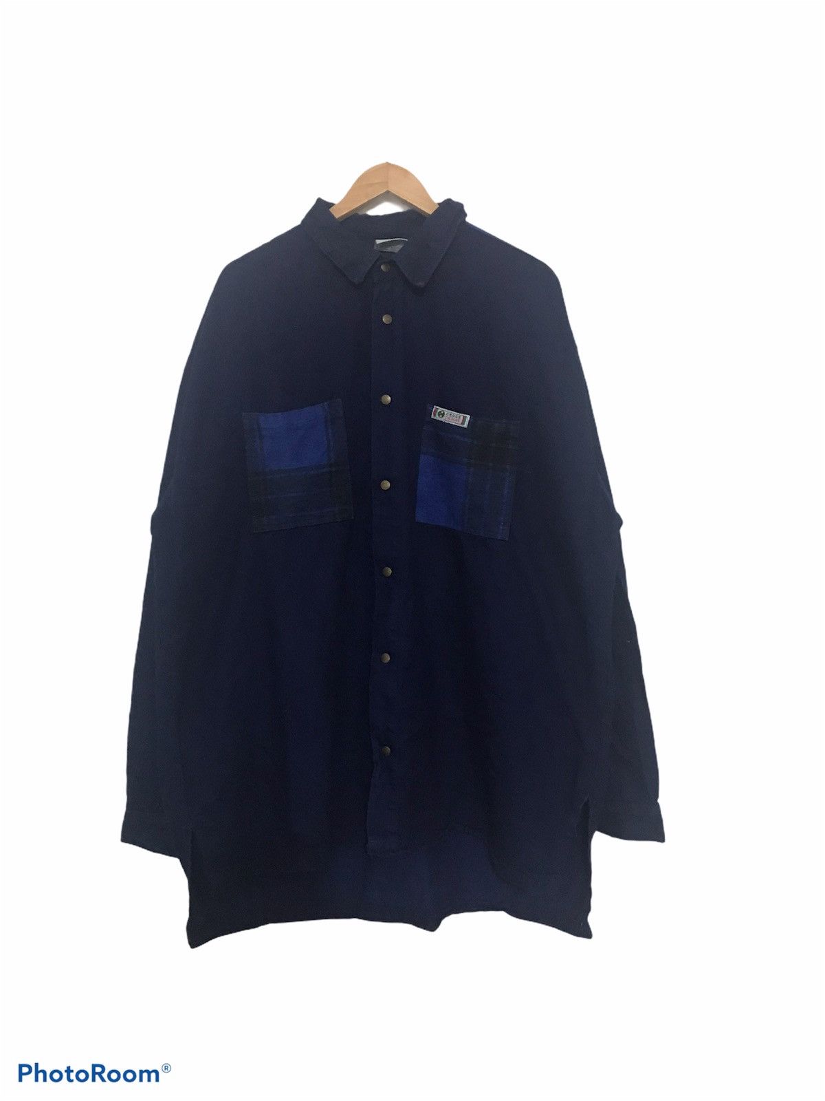 Cross Colours Cross Colour Double Pocket Oversized Button Ups Shirt Size US XL / EU 56 / 4 - 2 Thumbnail