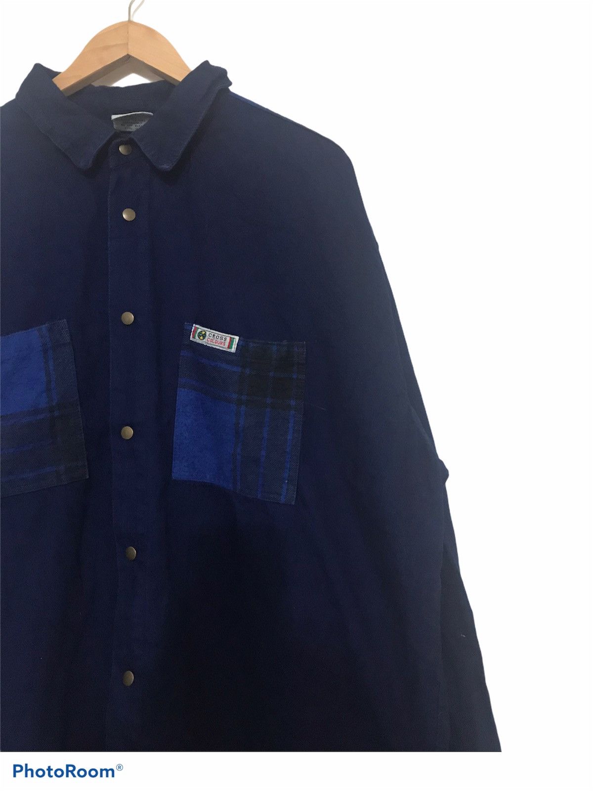 Cross Colours Cross Colour Double Pocket Oversized Button Ups Shirt Size US XL / EU 56 / 4 - 1 Thumbnail