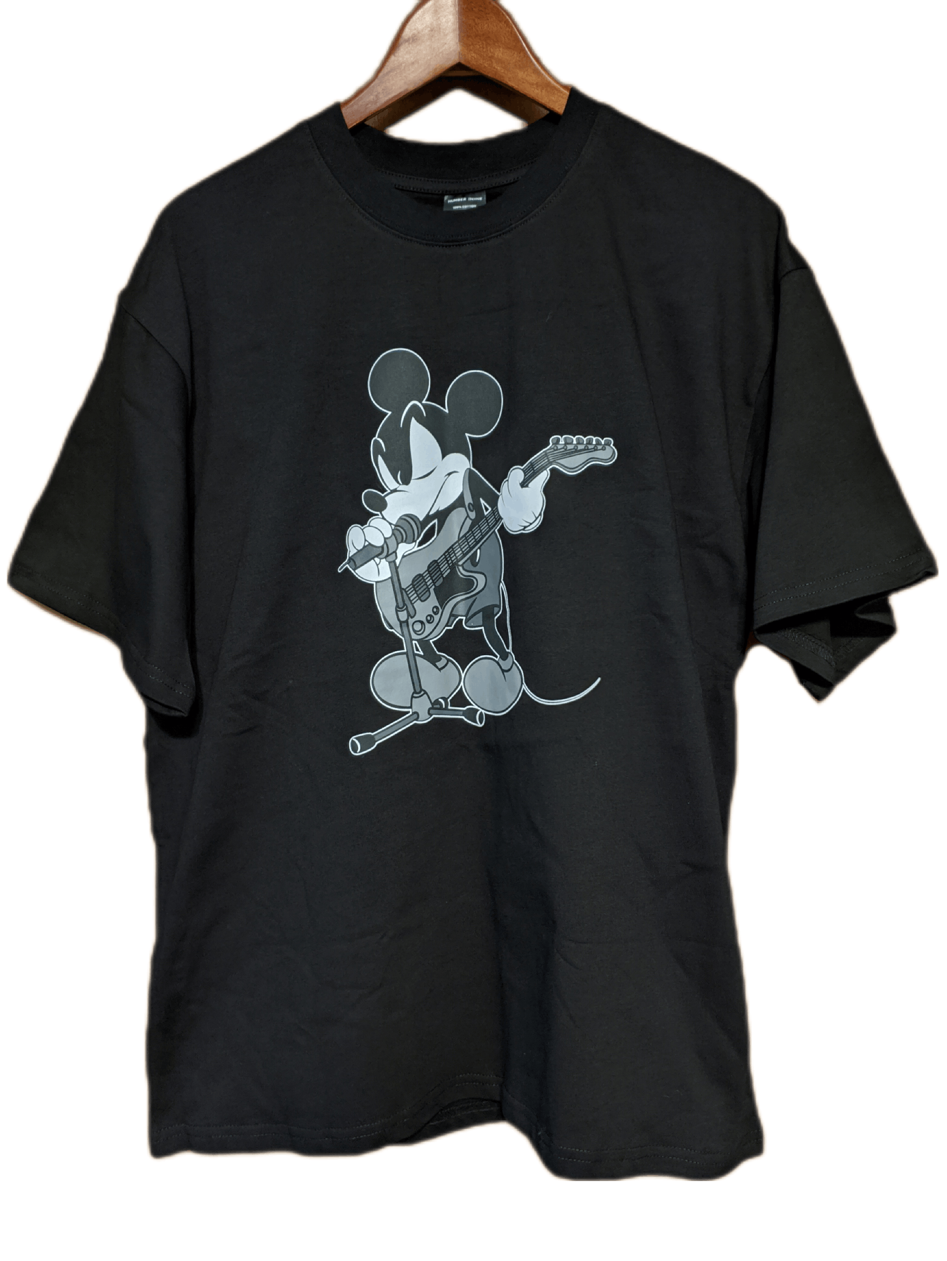 Disney × Number (N)ine New Number (N)ine Guitar Mickey Mouse Black