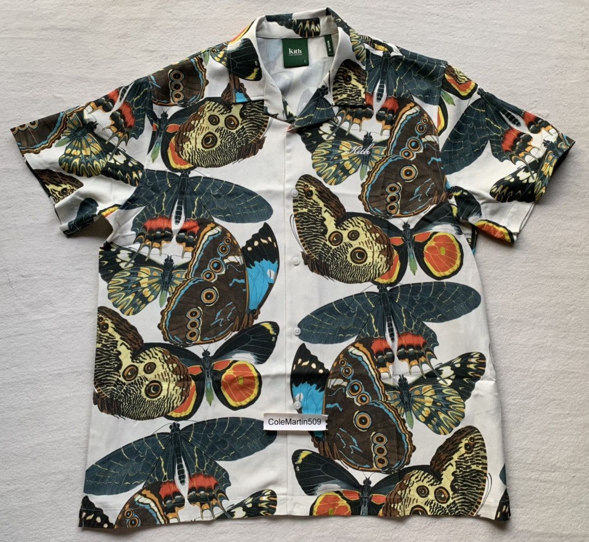 Kith Kith for AMNH Butterflies Camp Collar Shirt. Size Large | Grailed