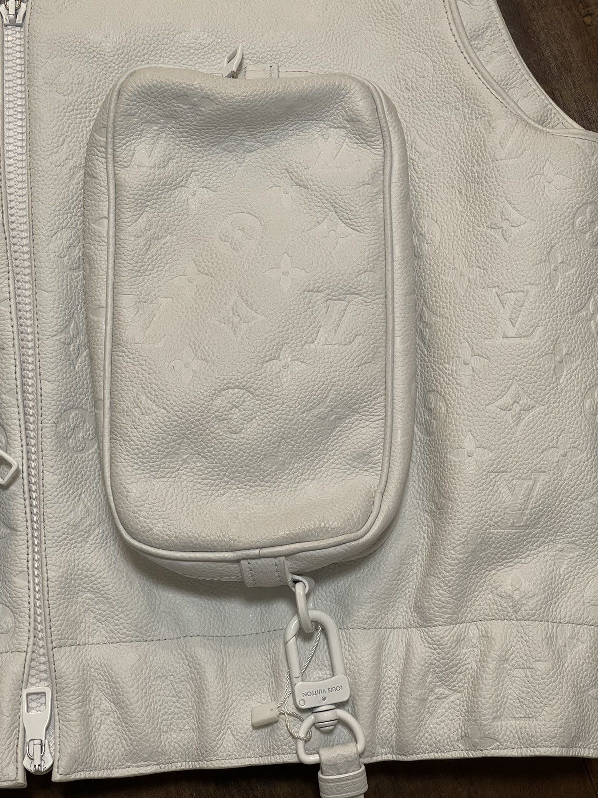 Louis Vuitton × Virgil Abloh Louis Vuitton 19SS street style plain leather vest Size US L / EU 52-54 / 3 - 3 Thumbnail