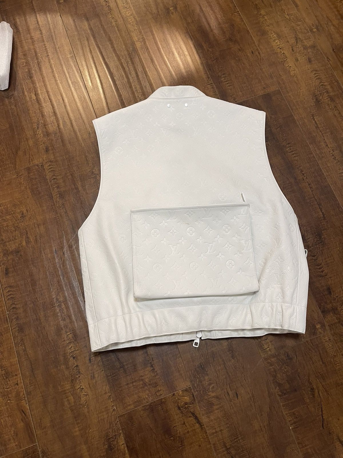 Louis Vuitton × Virgil Abloh Louis Vuitton 19SS street style plain leather vest Size US L / EU 52-54 / 3 - 10 Thumbnail