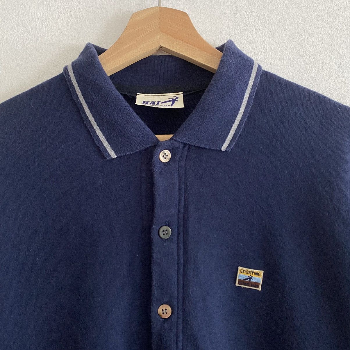 Hai Sporting Gear × Issey Miyake × Vintage Hai Sporting Gear Spring Button Up Sweatshirt Size US M / EU 48-50 / 2 - 3 Thumbnail