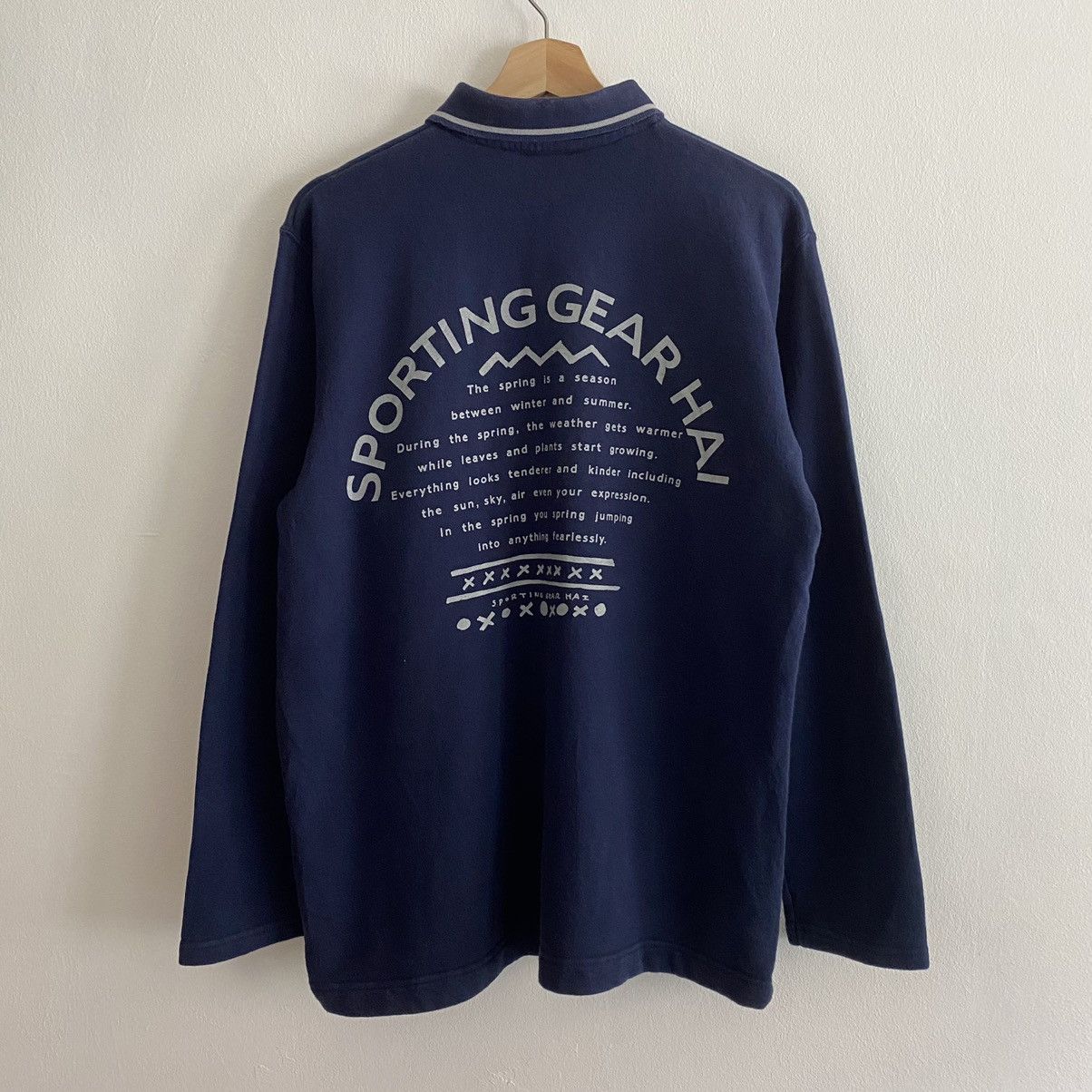 Hai Sporting Gear × Issey Miyake × Vintage Hai Sporting Gear Spring Button Up Sweatshirt Size US M / EU 48-50 / 2 - 2 Thumbnail