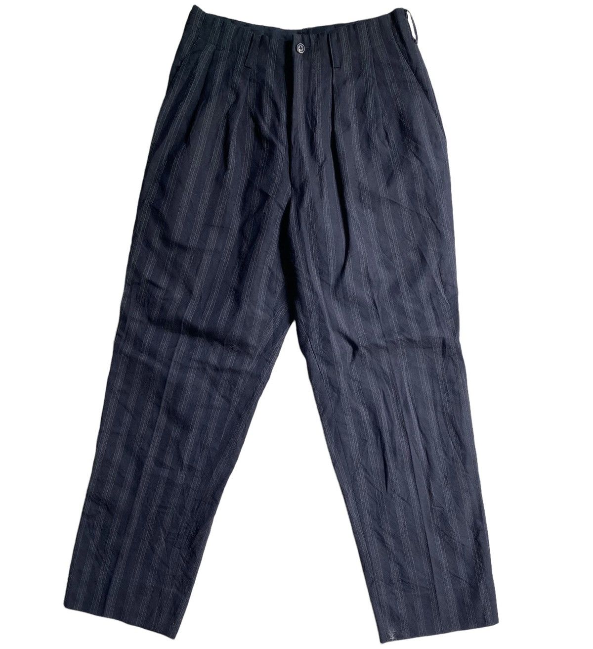Yohji Yamamoto Y’s Wool Stripe High Waist Pants Size US 28 / EU 44 - 1 Thumbnail
