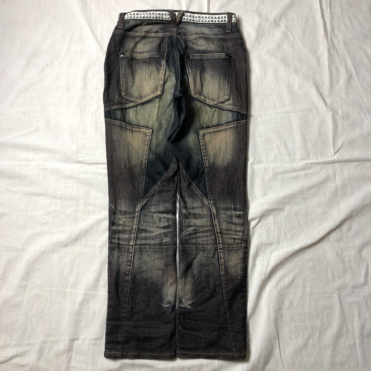 Japanese Brand × PPFM PPFM Stars Denim With Belt Pattern | Grailed