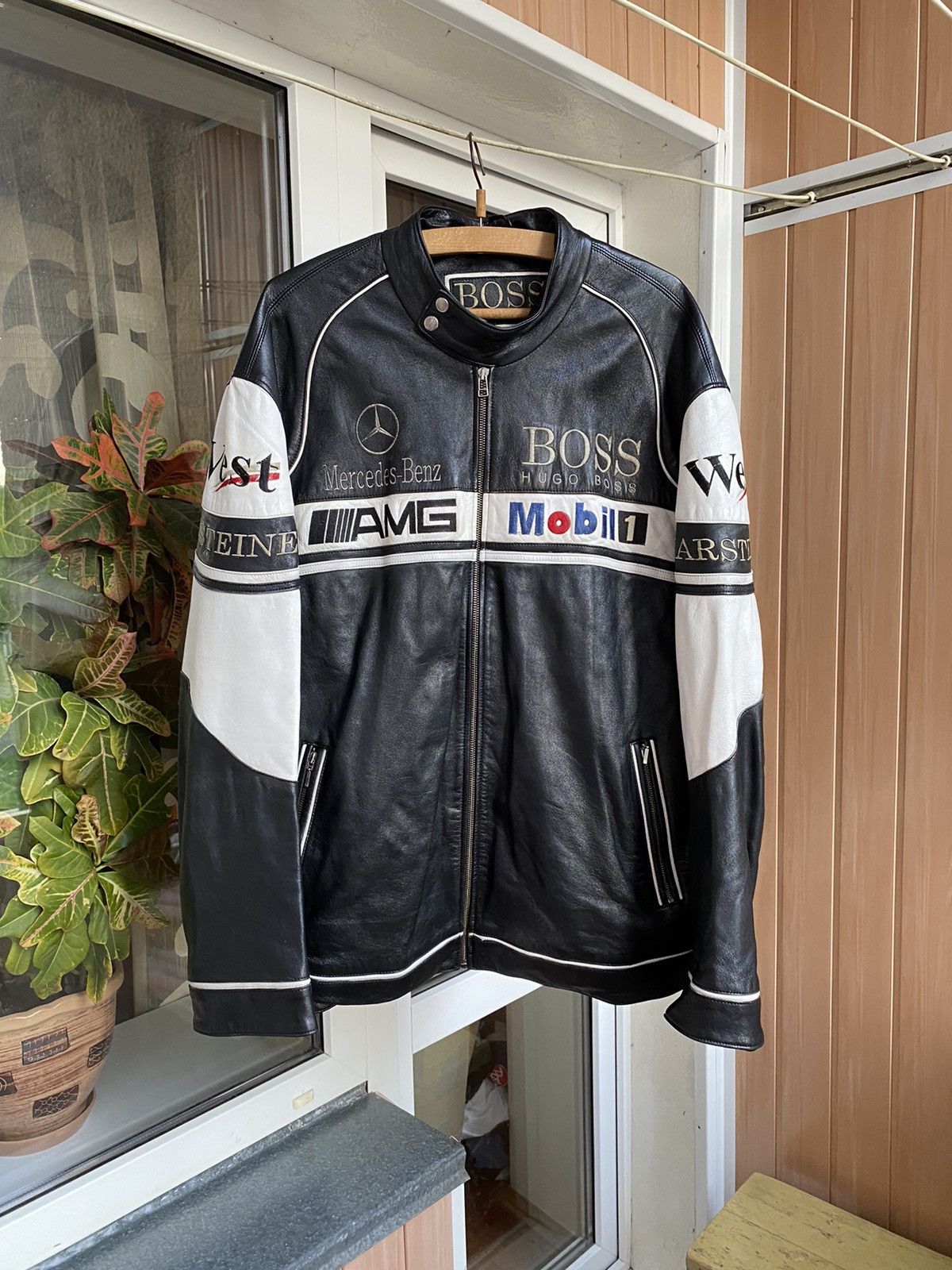 Hugo Boss Hugo Boss Mercedes-Benz Racing Leather Jacket XXXL | Grailed